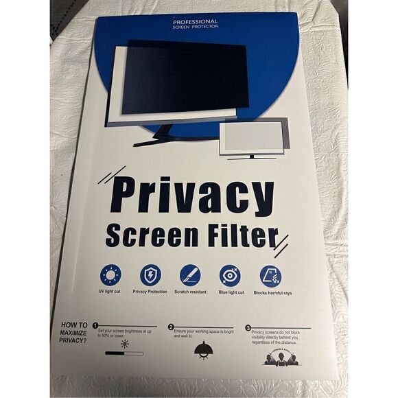 2-PACK 22 Inch 16:10 Computer Privacy Screen Widescreen Monitor - Picture 7 of 10